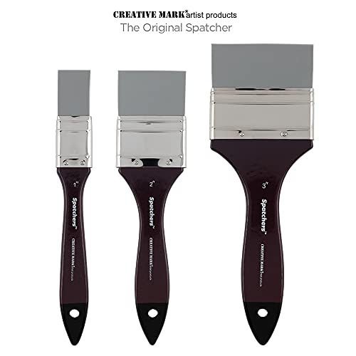 Creative Mark FX Effects Silicone Spatcher Blades - Silicone Brush Used for Applying or Spreading Paint, Scraping, Lifting, and Mixing - Set of 3 (1 In, 2 In, 3 In) - size: Set of 3