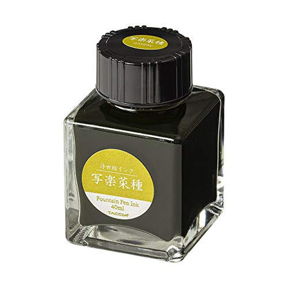 TACCIA TFPI-WD42-8 Fountain Pen Ink, Water Based Dye, Ukiyo-e Ink, Toshusai Sharaku Rapeseed - color: Vegetable Seeds, style: TOZUZUZI Shigaraku