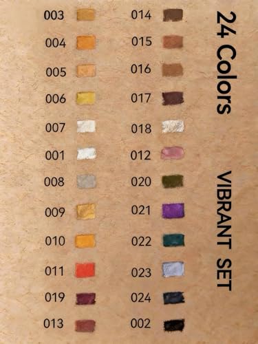 Soft Pastel Pencils 24 Colors Vibrant Drawing Pencil Set Professional Grade Pastels Art Supplies for Drawing Sketching Coloring (Not Oil-Based)(Brown) - color: Brown