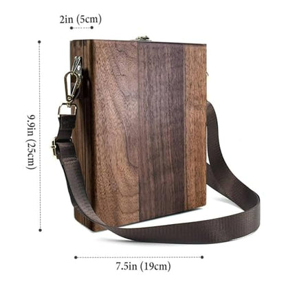 Gralara Writer's Carrier Box Multi-Functional Portable Writing Desk Bag Vintage Style Wooden Designer for Artists