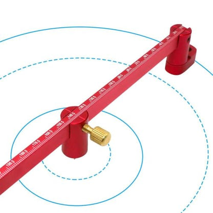 300mm Compass Tool - Large Woodworking Scriber, Circle Marking Gauge (Red) - style: Red-300mm