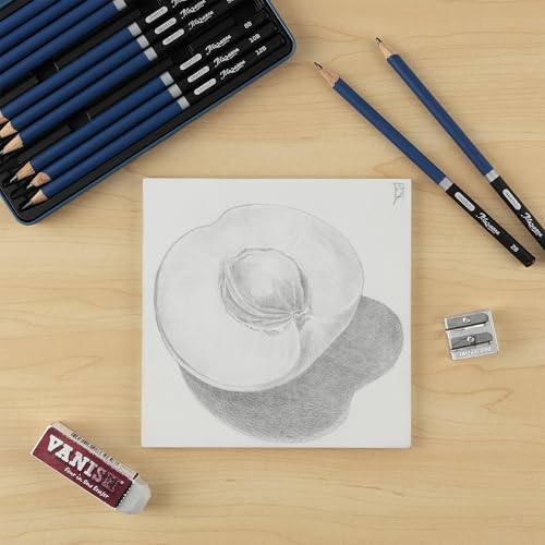 Jerry's Artarama Da Vinci Dual Sided Pro Panel Board - 20-Pack, 8x8 6mm Deep Panels for Painting - Archival, Acid-Free Art Supplies - Ultra-Smooth & Medium Textured Paint Surfaces - size: 8x8"