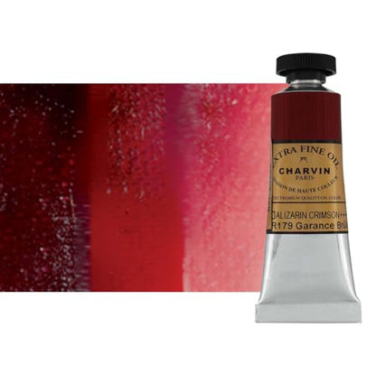 Charvin Extra Fine Oil Paint, Alizarin Crimson 20 mL - Triple-Milled, Rich Texture, Poppy Oil-Based, Light-Fast, Handmade, Archival Quality - color: Alizarin Crimson, size: 0.68 Fl Oz (Pack of 1)