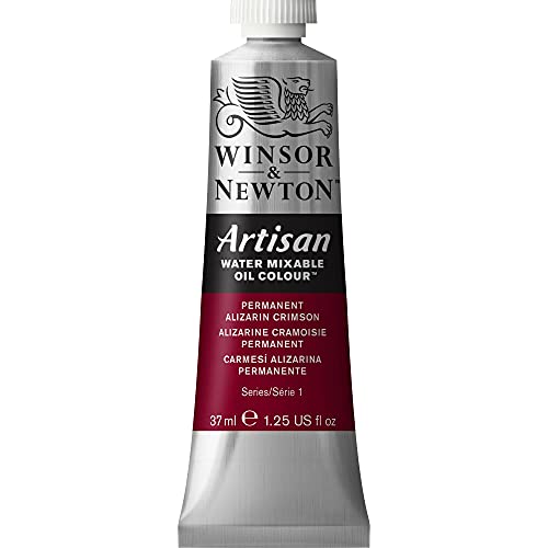Winsor & Newton Artisan Water Mixable Oil Colour, 1.25-oz (37ml), Permanent Alizarin Crimson - color: Permanent Alizarin Crimson, style: 1.25-oz