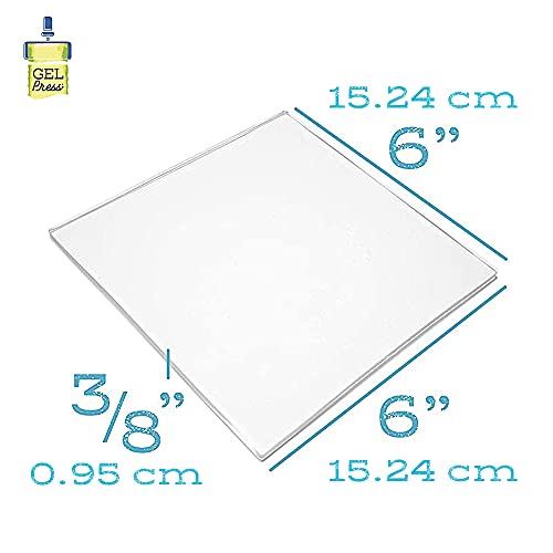 Gel Press Gel Plate 6"X6" - size: 6" x 6"