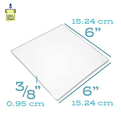 Gel Press Gel Plate 6"X6" - size: 6" x 6"