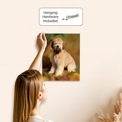 3dRose Soft Coated Wheaten Terrier Museum Grade Canvas Wrap 11x14 - size: 11"L x 14"W