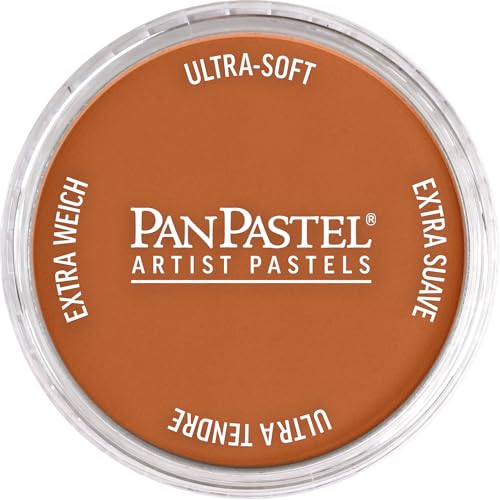 PanPastel Artist Pastels by GOLDEN, Burnt Sienna, 2.44” / 62mm Pan Diameter, Professional Artist Pastels, Unique Pan Format (cake-like) - color: Burnt Sienna, size: 1 Count (Pack of 1)