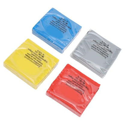 4 Color Eraser Set Kneaded Art Erasers for Sketching, Charcoal Pencil, Painting and Shading - Flexible and Malleable, Easy to Clean, Ideal for Artists and Students
