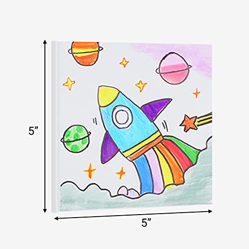 zmybcpack 12 Pack White Hardcover Blank Book 5x5 inch, Hardcover Blank book for Students to Write Stories, Hardcover Sketchbooks Journal（White, 22 Sheets/ 44 Pages Each Notebook） - size: 5x5"(12 pack)