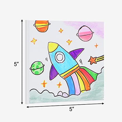zmybcpack 12 Pack White Hardcover Blank Book 5x5 inch, Hardcover Blank book for Students to Write Stories, Hardcover Sketchbooks Journal（White, 22 Sheets/ 44 Pages Each Notebook） - size: 5x5"(12 pack)