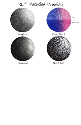 Canson XL Series Recycled Drawing Paper Pad, Top Wire Bound, 70 Pound, 9 x 12 Inch, 60 Sheets (Pack of 4) - size: 9x12 (Pack of 4)