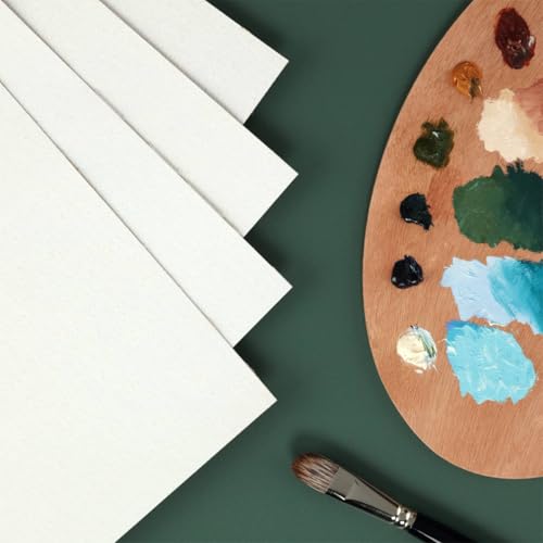 Vista Jute Oil Primed Canvas Pad 9"x12" - 10 Sheets, Blank Canvas for Eco Friendly Artists, Double-Primed Jute Surface, Ideal for Oils, Extra-Coarse Texture, Tape-Bound