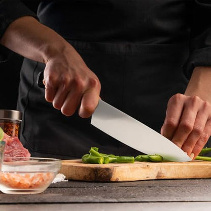 imarku Japanese Chef Knife - Sharp Kitchen Knife 8 Inch Chef's Knives HC Steel Paring Knife, Unique Gifts for Men and Women, Gifts for Mom or Dad, Kitchen Gadgets with Gift Box, Gyutou Knives - color: brown and silver