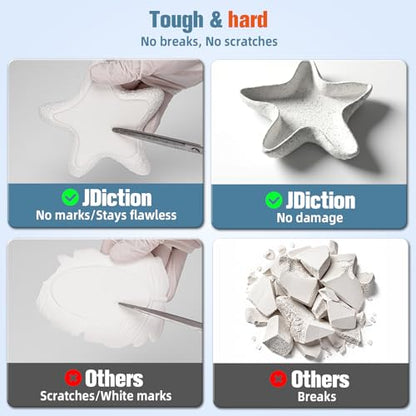 JDiction ResinCrete Decor-Etch Stone Effect Microcement Kit – Aggregate Inlaid & Acid-Etch Formula | High Hardness & Fast Curing | 5:1 Precision Mix for Real Stone Texture (1000g Powder+200g Liquid)
