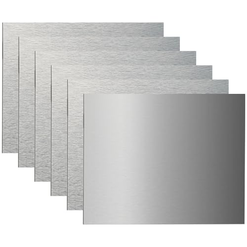 AlumaComp Aluminum Archival Painting & Mounting Panel 6x18, 6 Pack, Double-Sided, 100% Archival, Acid-Free, 4mm Thick, for All Media - size: 6"x18"