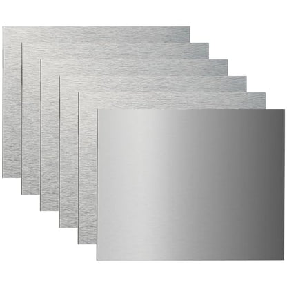 AlumaComp Aluminum Archival Painting & Mounting Panel 6x18, 6 Pack, Double-Sided, 100% Archival, Acid-Free, 4mm Thick, for All Media - size: 6"x18"