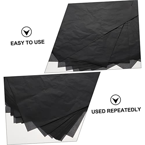 DOITOOL 25 Sheets Graphite Transfer Paper Reusable Carbon Paper for Tracing Patterns Crisp Lines for Drawing Crafting and DIY Projects