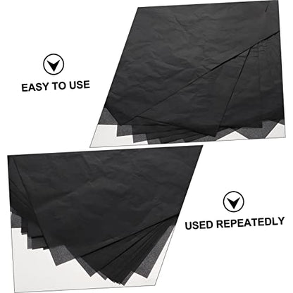 DOITOOL 25 Sheets Graphite Transfer Paper Reusable Carbon Paper for Tracing Patterns Crisp Lines for Drawing Crafting and DIY Projects