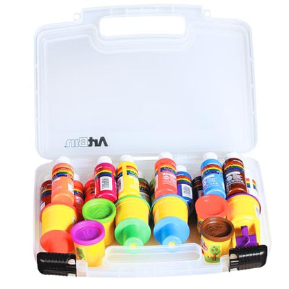 ArtBin 8014AB 14 Inch Quick View Carrying Case - 14 in. x 3.375 in. x 10.25 in., Lockable Art and Craft Supply Storage with Latches and Handles, Portable, Clear - size: 14 inch - Standard