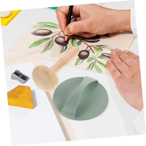 JEWEDECO Versatile Printmaking Tools Ink Plates Mushroom Rollers Wood Carving Knives