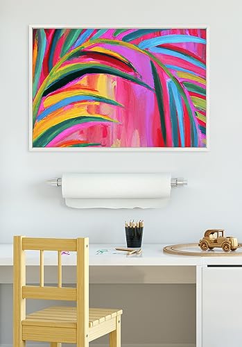 Kate and Laurel Sylvie Blank Framed Canvas Wall Art, 22x22 Gray, Modern Empty Canvas for Paint-Your-Own Art, Premium Canvas Already Framed - color: White, size: 23"L x 33"W