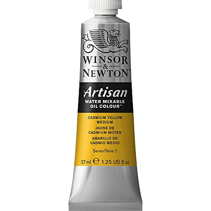 Winsor & Newton Artisan Water Mixable Oil Colour, 1.25-oz (37ml), Cadmium Yellow Medium - color: Cadmium Yellow Medium, style: 1.25-oz
