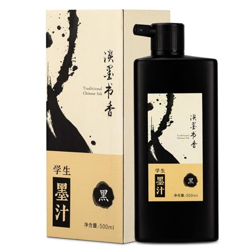 500 ML/16.9 OZ Calligraphy and Sumi Liquid Ink - Versatile Elegance for Chinese Traditional Art Works and Japanese Brush Art