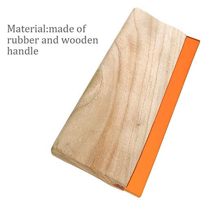 Caydo 3 Pieces 3 Sizes Screen Printing Squeegee, 75 Durometer Wooden Ink Scraper for Screen Printing Fabric, 5.9 Inch, 9.4 Inch and 13.7 Inch - size: 3Sizes