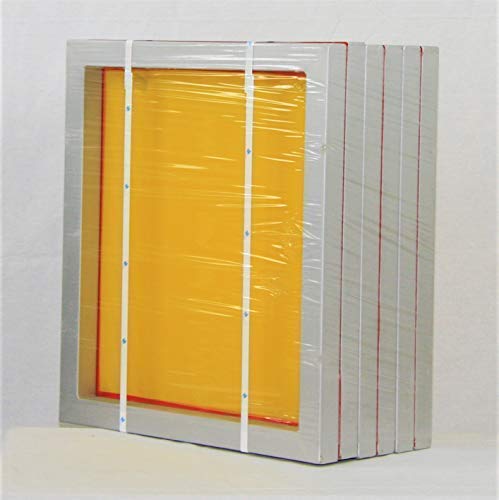 23 x 31 Inch Pre-Stretched Aluminum Silk Screen Printing Frames with 130 White Mesh (6 Pack Screens)