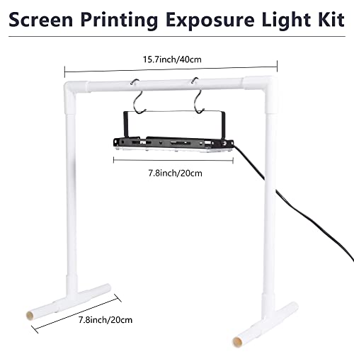 Caydo 46 Pieces Screen Printing Kit with 4 Color Screen Printing Ink, 2 Size Screen Printing Frame and Squeegees for Screen Printing