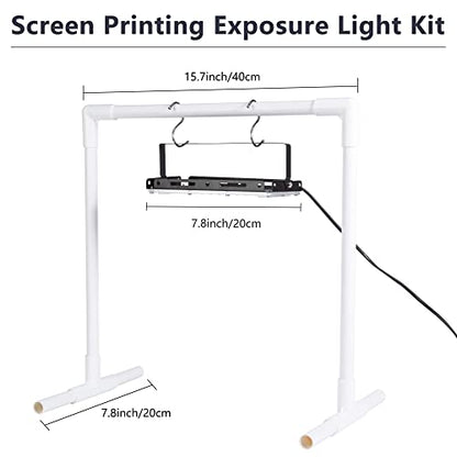 Caydo 46 Pieces Screen Printing Kit with 4 Color Screen Printing Ink, 2 Size Screen Printing Frame and Squeegees for Screen Printing