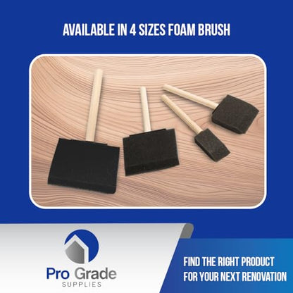 Pro Grade - Foam Brushes - 3 Inch - 36 Piece Poly Foam Brush Set - size: 3" 36 Ea
