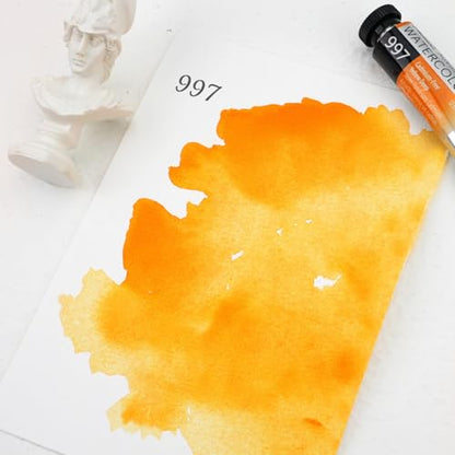 PHOENIX Professional Watercolor Paint Single Tube - 0.47 Fl Oz / 14ml - Cadmium-Free Yellow Deep - color: Cadmium-Free Yellow Deep, size: 0.47 Fl Oz (Pack of 1)