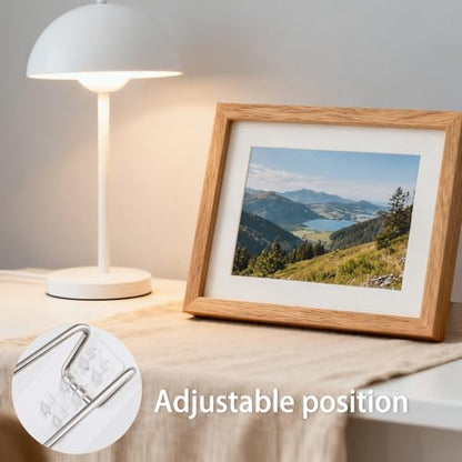 5 Pcs Picture Frame Stand with Self Adhesive Backing,Adjustable Metal Picture Holder Easel for 5.9-10.2 Inch Photo Frames,Tabletop Frame Support Stand for Pictures,Artwork Display,Silver,5.12"×2.12" - size: 5PCS Silver 5.12×2.12 Inch