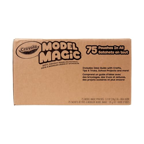 Crayola Model Magic - White (75ct), 1oz Modeling Air Dry Clay Alternative, Teacher Classroom Must Haves, Bulk School Supplies for Kids, 3+ - color: White, size: 75ct