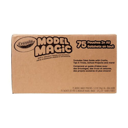 Crayola Model Magic - White (75ct), 1oz Modeling Air Dry Clay Alternative, Teacher Classroom Must Haves, Bulk School Supplies for Kids, 3+ - color: White, size: 75ct