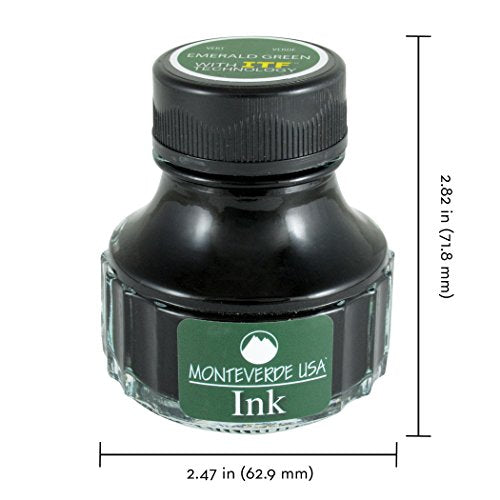 Monteverde USA Ink with ITF Technology, 90 ml Emerald Green (G308GN) - color: Emerald Green, style: 90ml