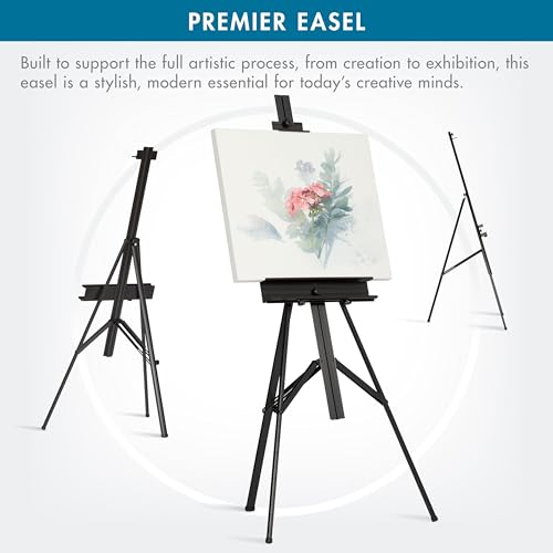 SD STUDIO DESIGNS Premier Easel - Black 41" W x 27" D x 57" H - style: 46.5"