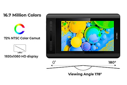 XP-PEN Artist12 11.6 Inch FHD Drawing Monitor Pen Display Graphic Monitor with PN06 Battery-Free Multi-Function Pen Holder and Glove 8192 Pressure Sensitivity - size: 11.6 inch
