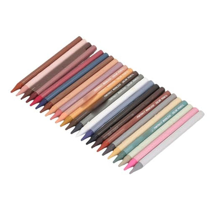 GLOGLOW Painting Tools Vibrant Oil Based Pigment Drawing Pencils Smooth Layering Blending Art Tool with Portable Woodless Design, for Sketching Coloring School Projects 24 Color Pencils