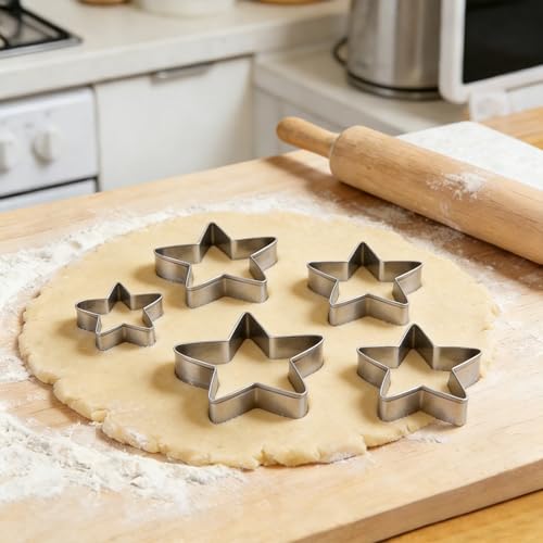 Stars Cookie Cutter, Pack of 5 - style: B-Star