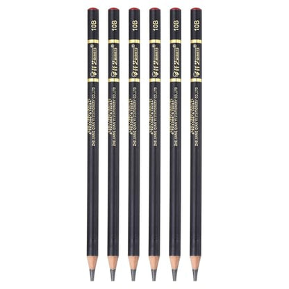 PATIKIL 6Pcs Drawing Pencils for Sketching, 10B Refill Sketch Pencils for Drawing, Graphite Art Pencil Set Professional Resistant Lead for Painting Shading Artist Office Supplies - size: 10B