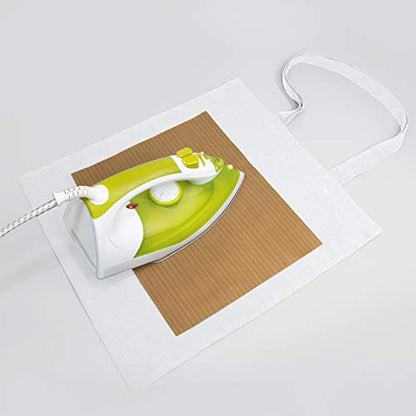 NPBAG 15 Pack 15'' X 16'' White Cotton Tote Bags, Lightweight Blank Bulk Cloth bags with 1pc of PTFE Teflon Sheet - color: White, size: Medium