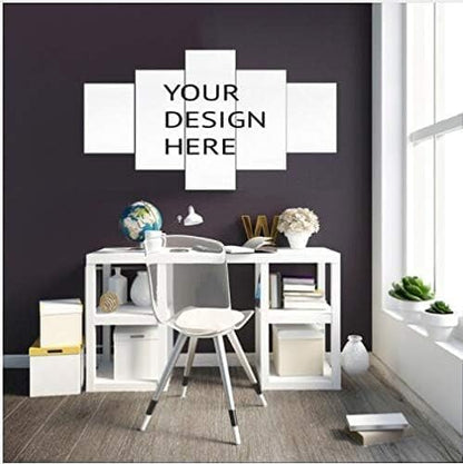 LiftGather Custom Canvas Print Painting Canvas Painting 5 Piece Photo Customized Poster Paintings Painting Custom Print On Canvas (8x16inx2,8x20inx2,8x22inx1) - color: 8x16inx2,8x20inx2,8x22inx1