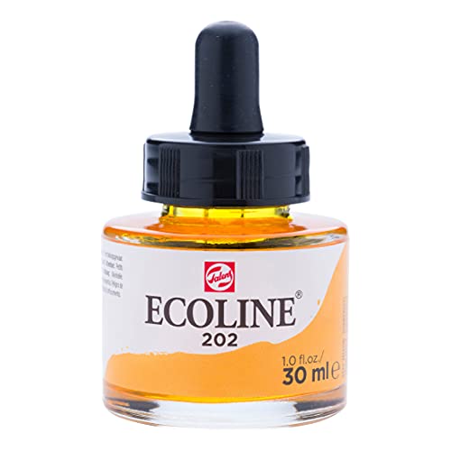 Ecoline Liquid Watercolour Bottle 30 ml Deep yellow 202 (11252021) - color: Deep Yellow