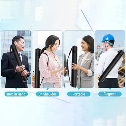 Poster Tube, Multipurpose Portable Expandable Telescopic Drawing Tube With Strap, Durable Poster Storage Carrying Tubes Box Protector For Artwork Painting Art Prints Maps Carrying Case Holder