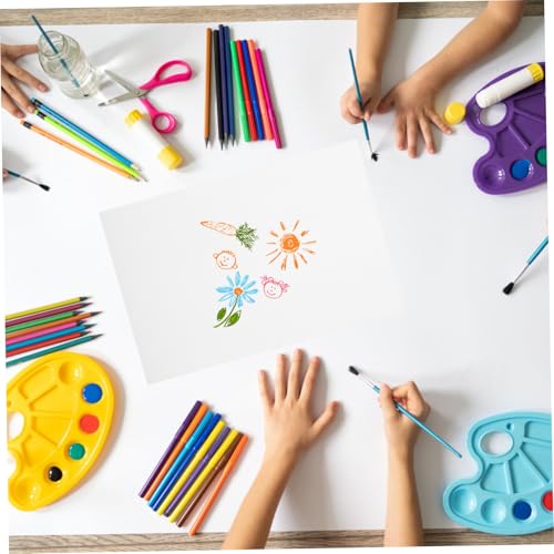 PLAFOPE 100sheets Blank Drawing Paper Pad Marker Pen Paper for Sketching Doodle Art Architectural Sketch Drafting Ink Resistant