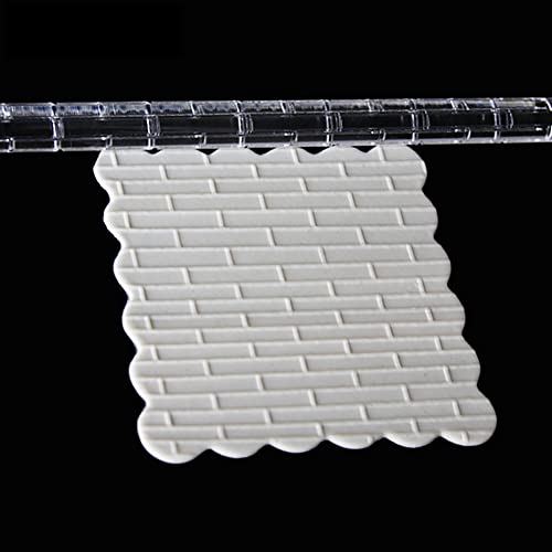 Rengue Acrylic Rolling Pin with 28 Patterns, Compliant Material, Comfortable Grip, 16 X 1 Cm, Lightweight for Dough and Pastry Acrylic Rolling Pin with 28 Patterns, Nan Kitchen (#12) - size: 52001 brick shape