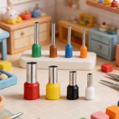 40 PCS Polymer Clay Cutters Shapes, 8 Sizes Circle Cutter for Crafts, Stainless Steel Polymer Clay Earring Cutters Kit for Jewelry Earrings Making